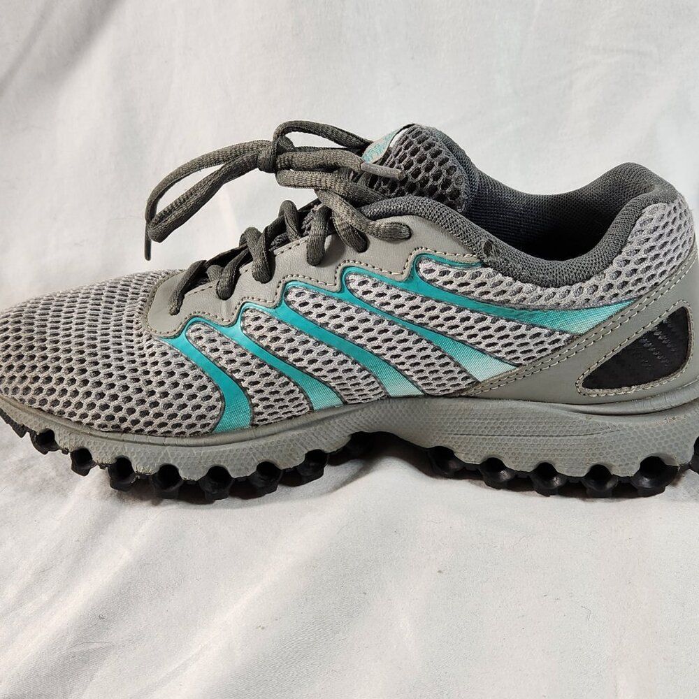 KSwiss Tubes Womens Size 7 Turquoise,  Black And Gray Sneakers VG Fast Ship - Picture 5 of 16